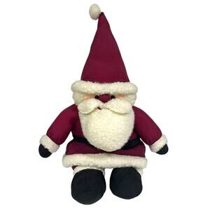 Santa Claus Vintage 90s Plush Nylon Parachute Gnome Red White Kirklands 20”